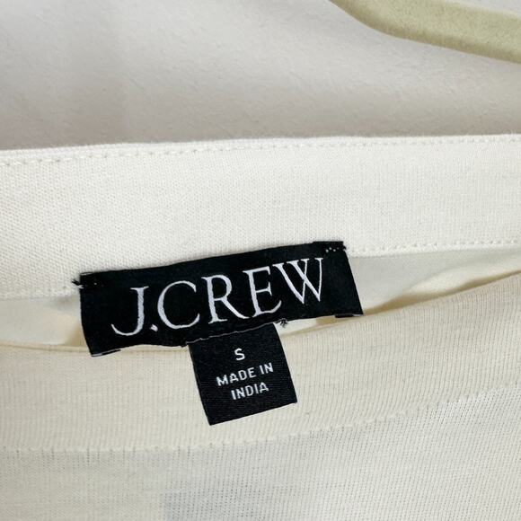 J.Crew Mariner Cloth Long Sleeve Striped Top Embroidered Ski Cotton Small NWT - Picture 4 of 10